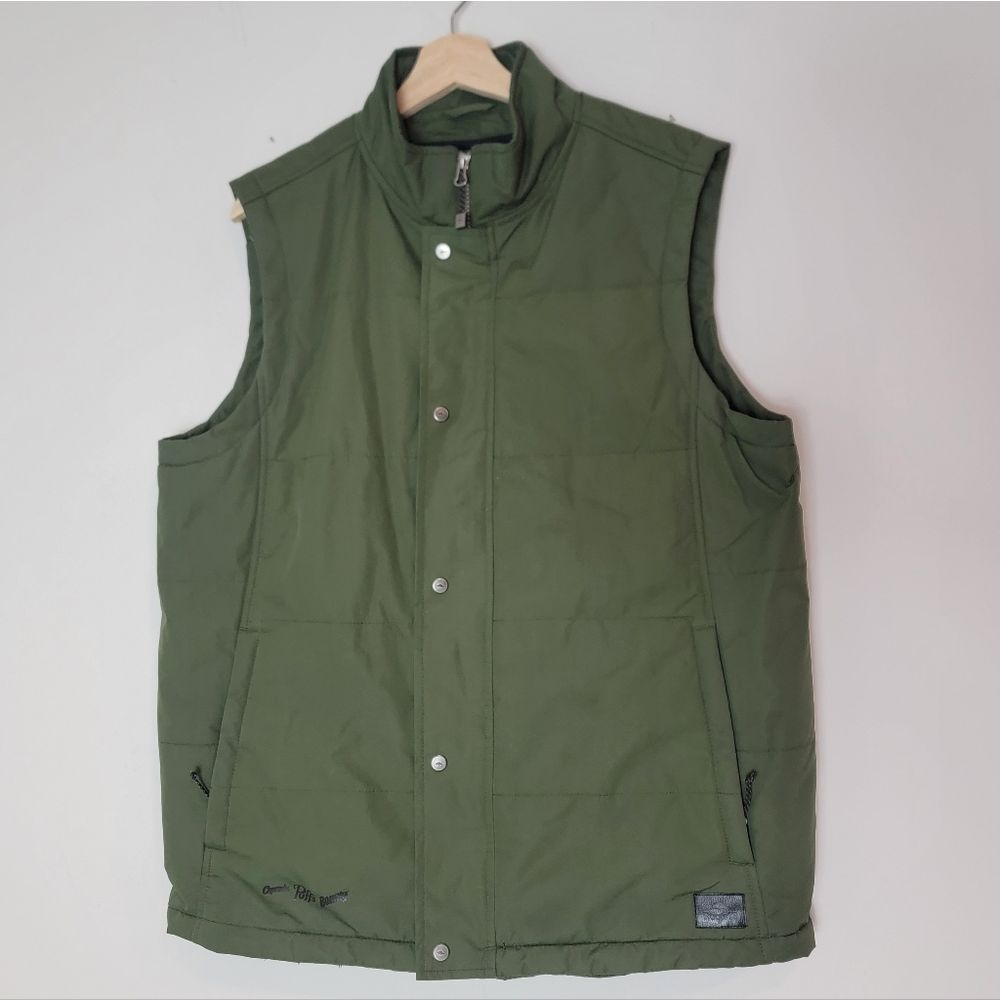 Roots73 Traillake Insulated Puffer Vest Loden Green Size M **Brand Monograms**